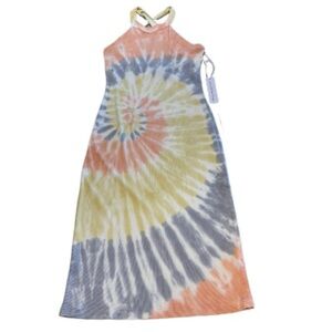 YOUNG FABULOUS & BROKE WOMEN’S NWT TIE DYE MIDI DRESS- SIZE MEDIUM-RETAIL $75